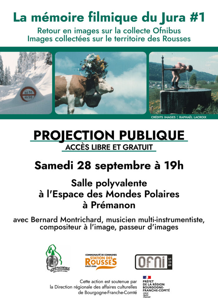 Projection publique Ofnibus le samedi 28 septembre à 19h à la salle polyvalente à l’Espace des Mondes Polaires de Prémanon.